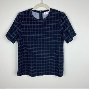 Anthropologie Postal stamp blouse/top size M